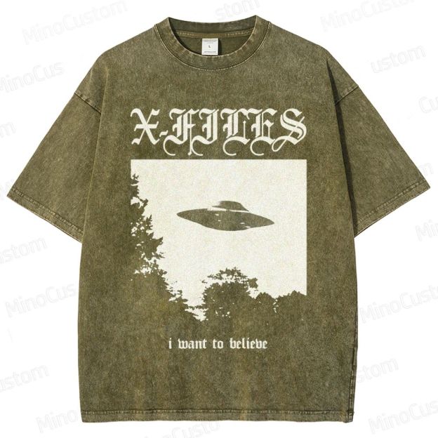 The X - Files TV Series Graphic Washed T - Shirt