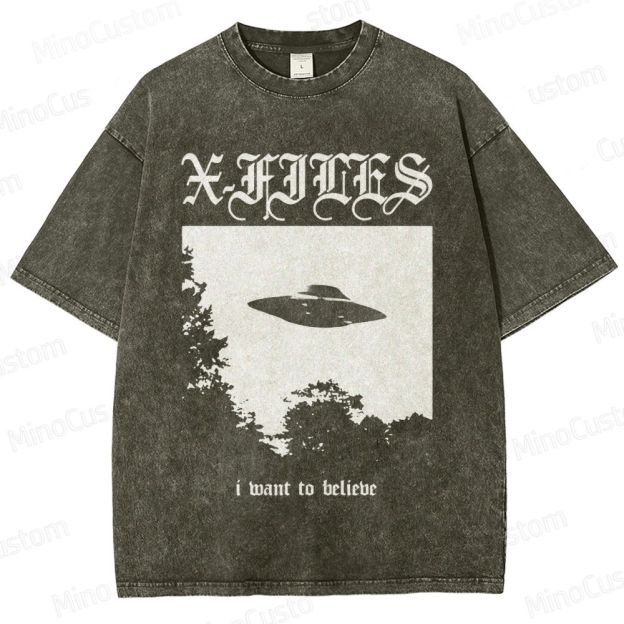 The X - Files TV Series Graphic Washed T - Shirt
