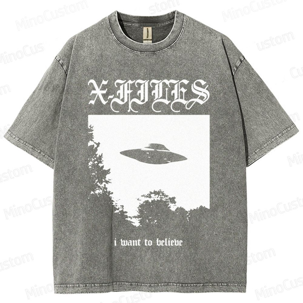 The X - Files TV Series Graphic Washed T - Shirt