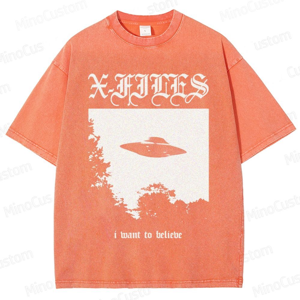 The X - Files TV Series Graphic Washed T - Shirt