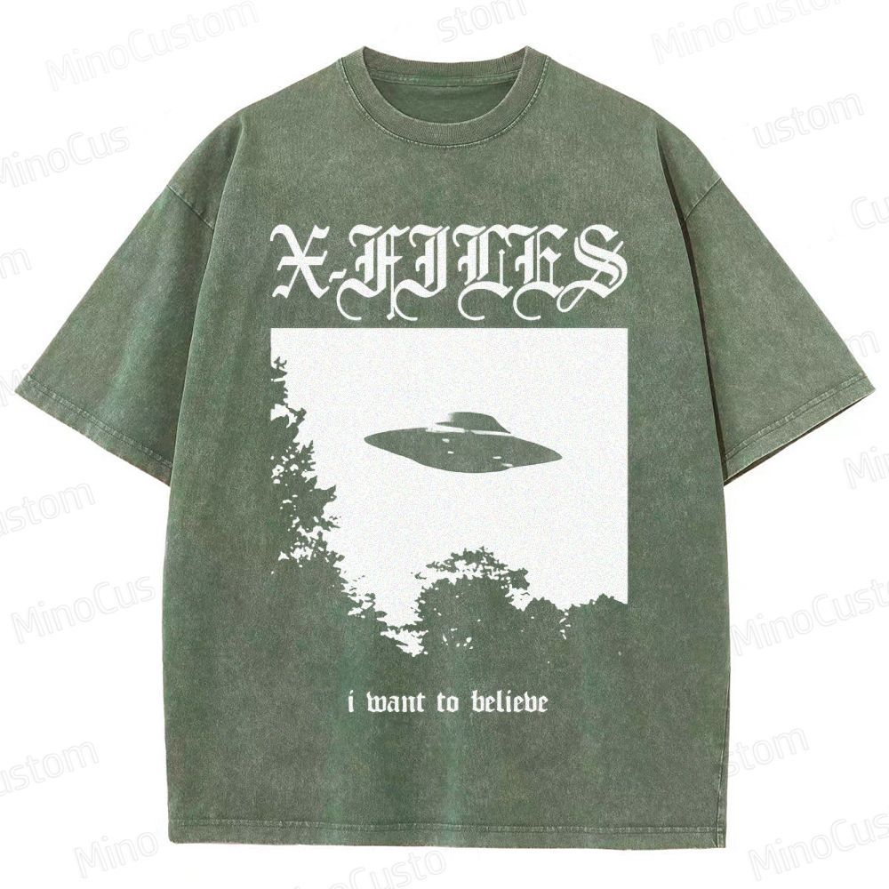 The X - Files TV Series Graphic Washed T - Shirt
