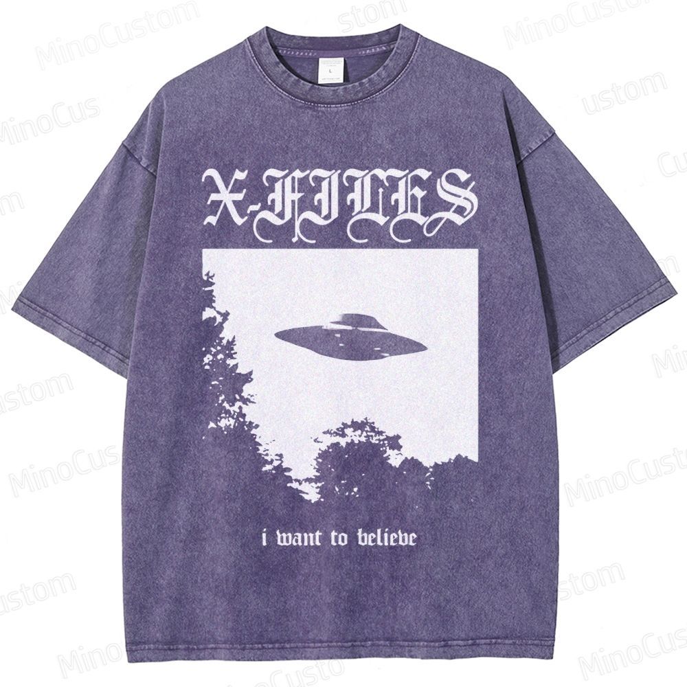 The X - Files TV Series Graphic Washed T - Shirt