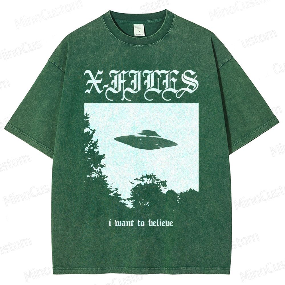 The X - Files TV Series Graphic Washed T - Shirt