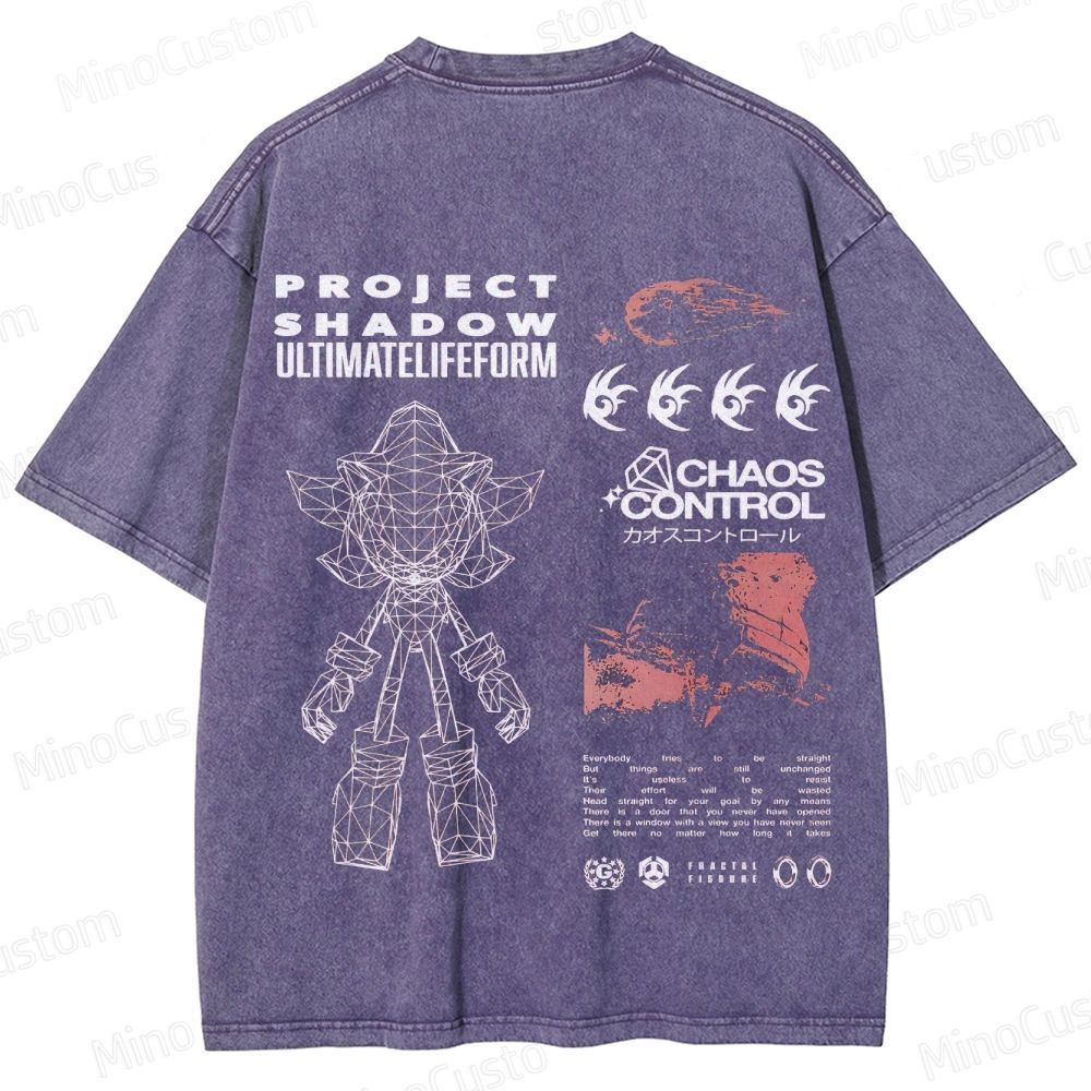 Sonic the Hedgehog Shadow Graphic Washed T - Shirt