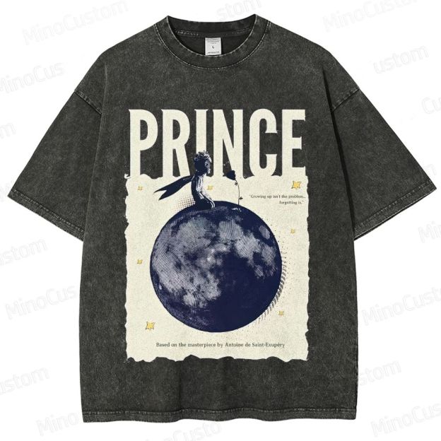 Vintage Washed The Little Prince Graphic T - shirt