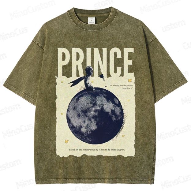 Vintage Washed The Little Prince Graphic T - shirt