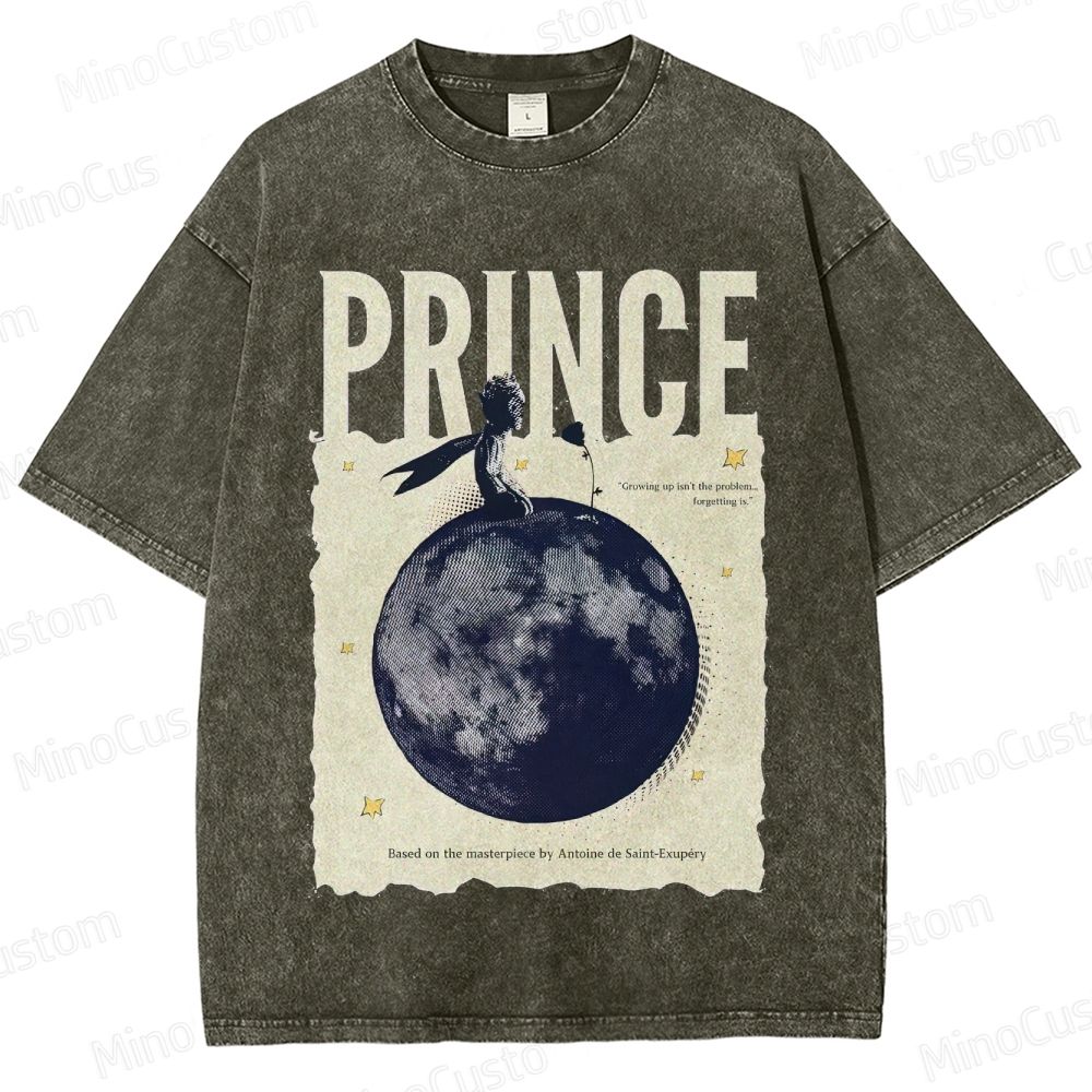 Vintage Washed The Little Prince Graphic T - shirt