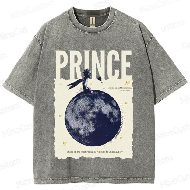 Vintage Washed The Little Prince Graphic T - shirt