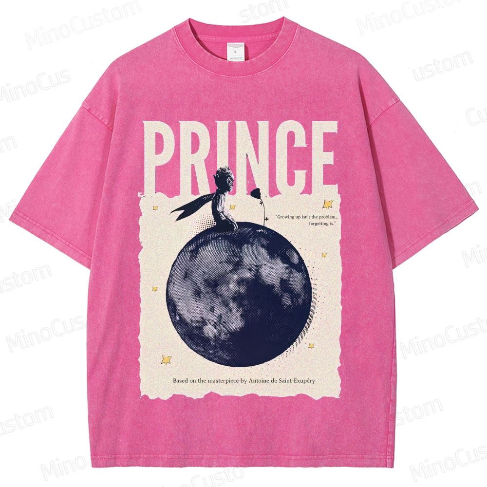 Vintage Washed The Little Prince Graphic T - shirt