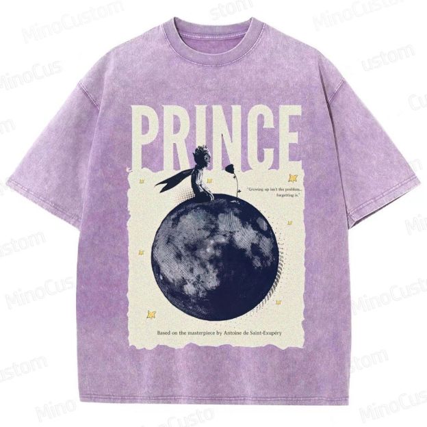 Vintage Washed The Little Prince Graphic T - shirt