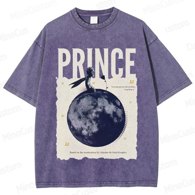 Vintage Washed The Little Prince Graphic T - shirt