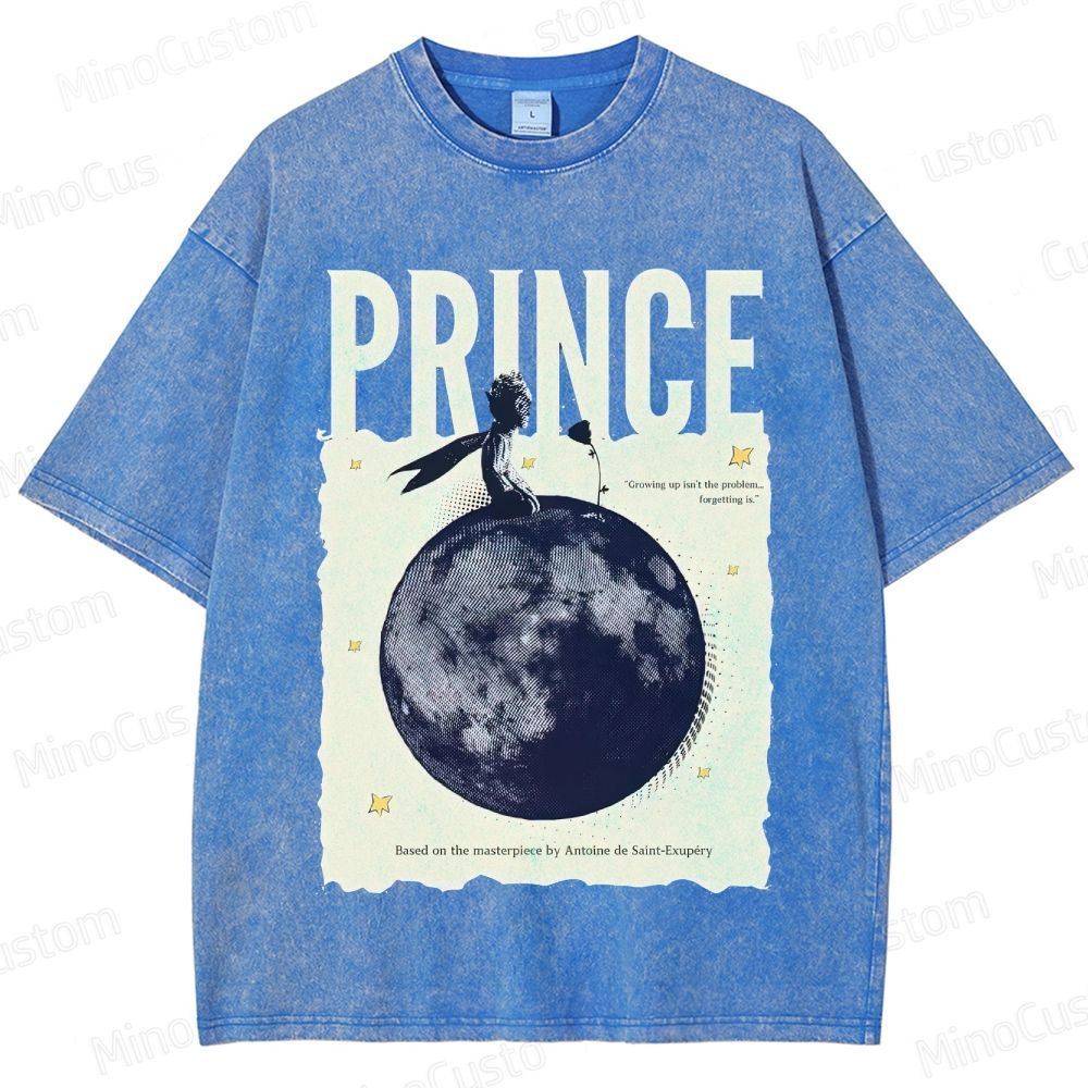 Vintage Washed The Little Prince Graphic T - shirt