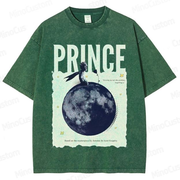 Vintage Washed The Little Prince Graphic T - shirt