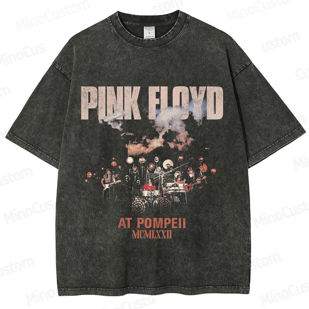 Vintage Washed Pink Floyd At Pompeii Graphic T - shirt