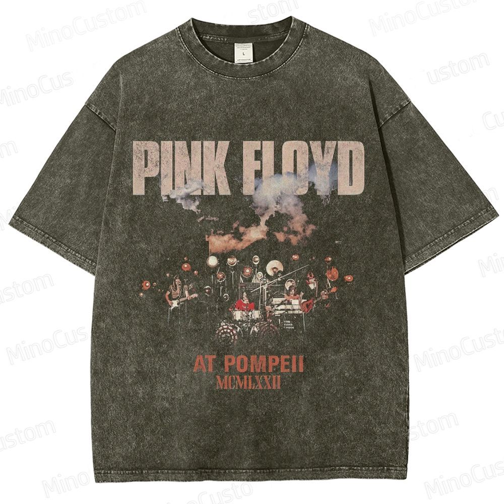 Vintage Washed Pink Floyd At Pompeii Graphic T - shirt