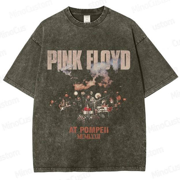 Vintage Washed Pink Floyd At Pompeii Graphic T - shirt
