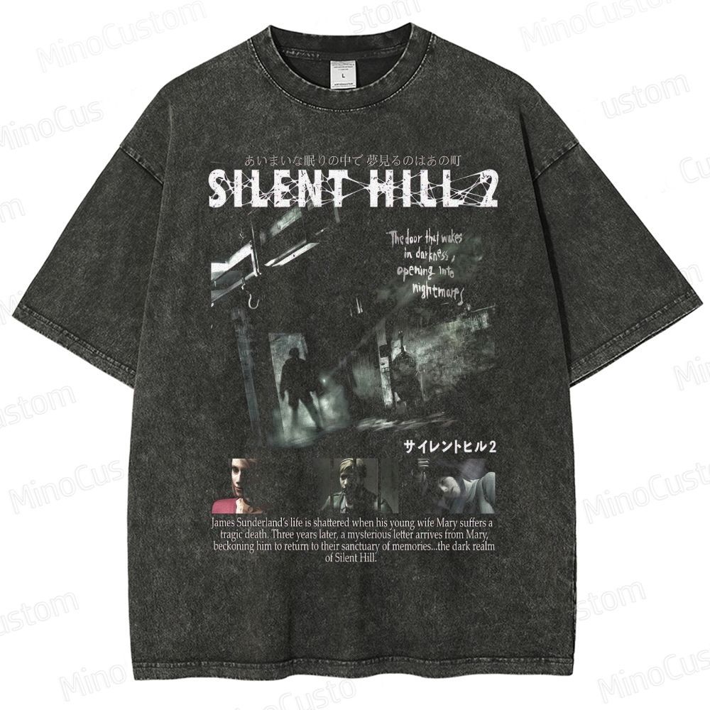 Silent Hill 2 Horror Game Washed T-Shirt 
