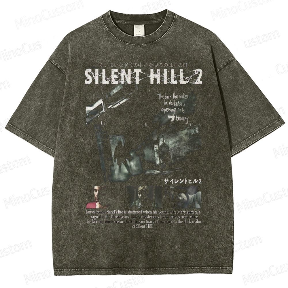 Silent Hill 2 Horror Game Washed T-Shirt