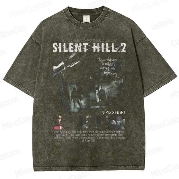 Silent Hill 2 Horror Game Washed T-Shirt 