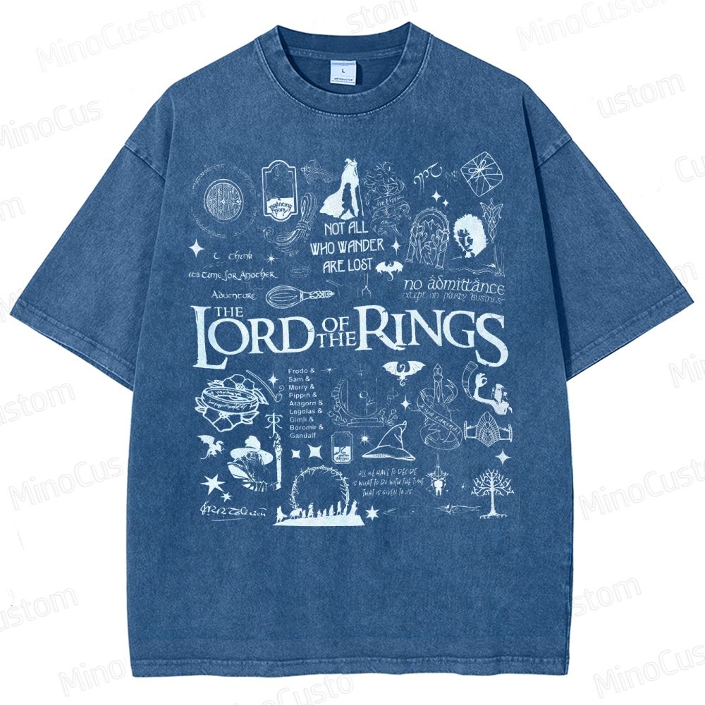 Lord of the Rings Collage Washed T-Shirt 