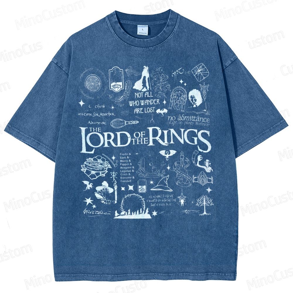 Lord of the Rings Collage Washed T-Shirt 