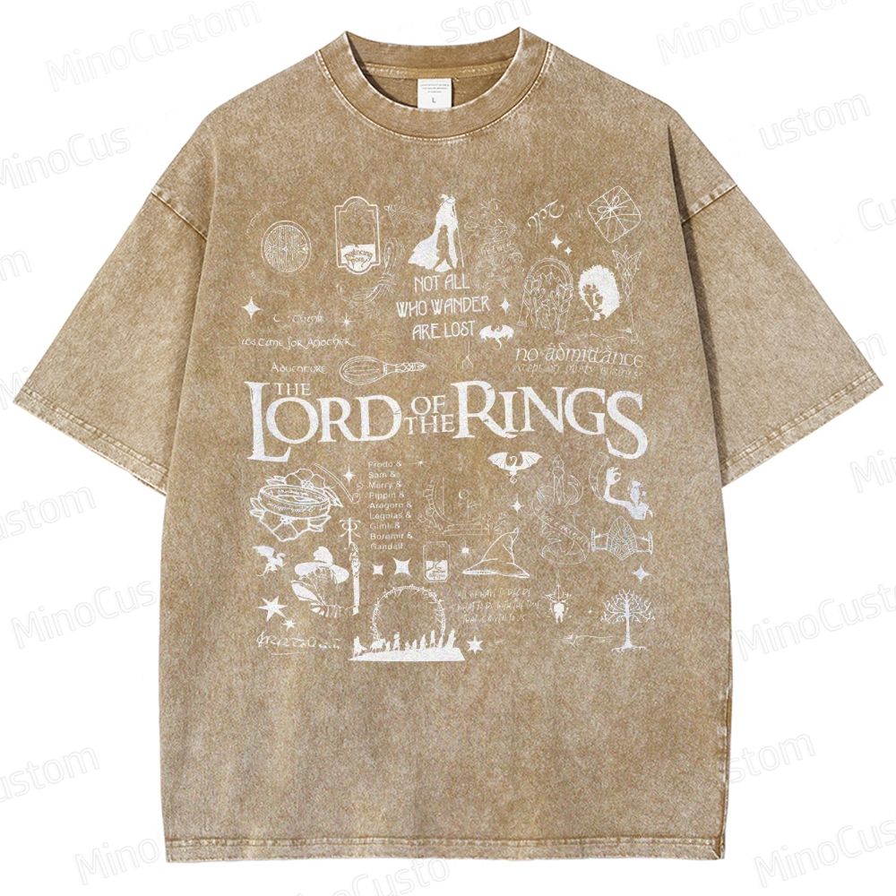Lord of the Rings Collage Washed T-Shirt 