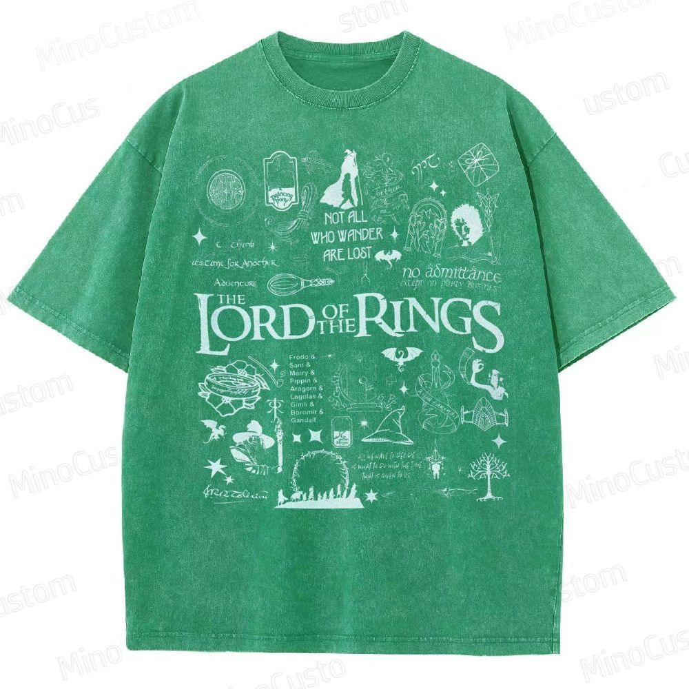 Lord of the Rings Collage Washed T-Shirt 