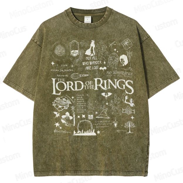 Lord of the Rings Collage Washed T-Shirt 