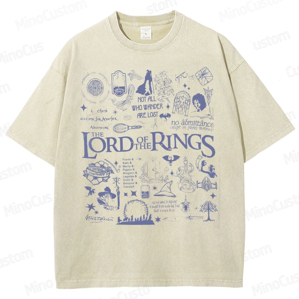 Lord of the Rings Collage Washed T-Shirt 
