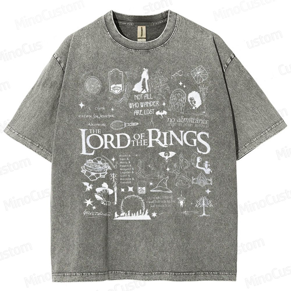 Lord of the Rings Collage Washed T-Shirt 