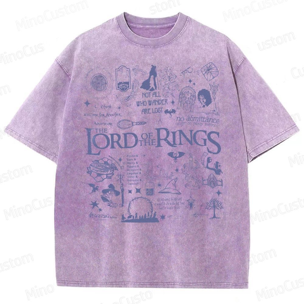 Lord of the Rings Collage Washed T-Shirt 