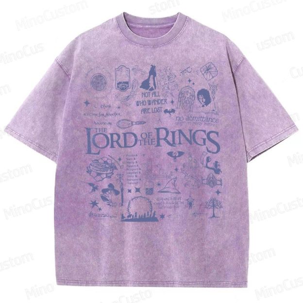 Lord of the Rings Collage Washed T-Shirt 
