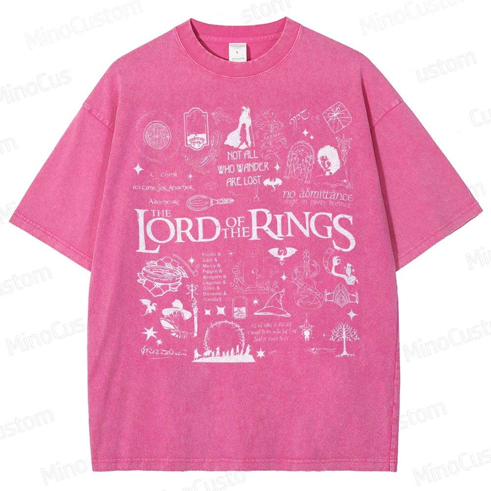 Lord of the Rings Collage Washed T-Shirt 