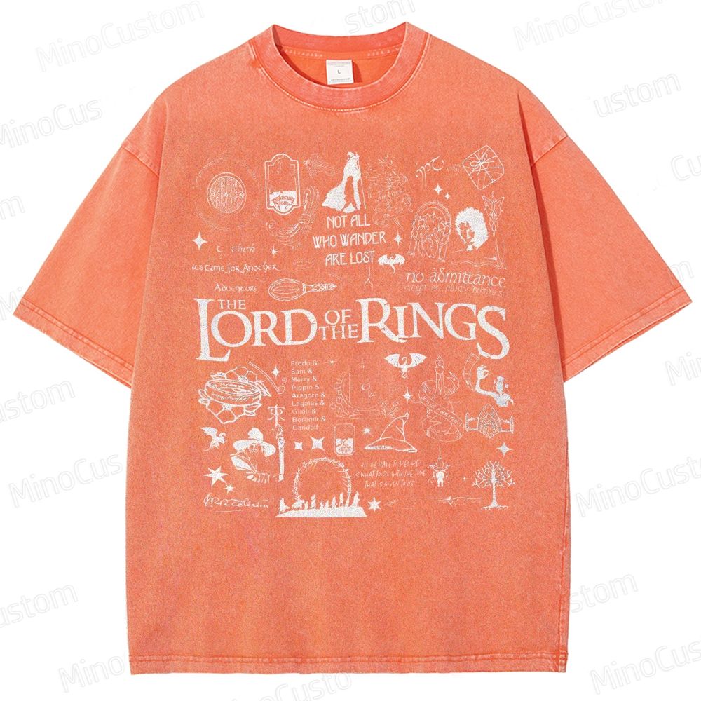 Lord of the Rings Collage Washed T-Shirt 