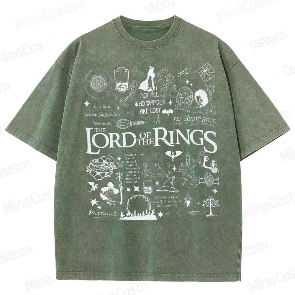 Lord of the Rings Collage Washed T-Shirt 