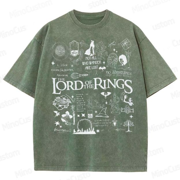 Lord of the Rings Collage Washed T-Shirt 