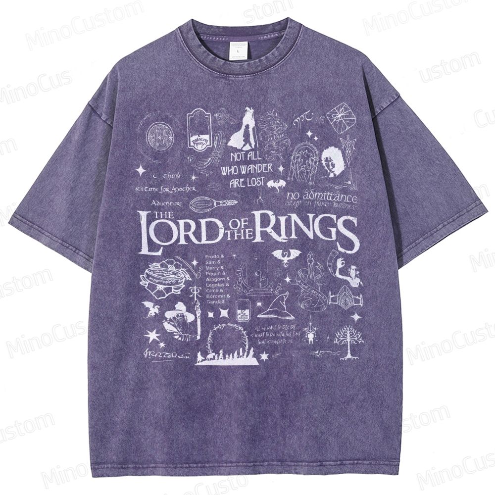 Lord of the Rings Collage Washed T-Shirt 