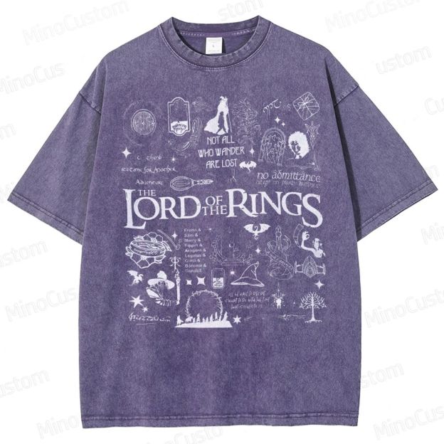 Lord of the Rings Collage Washed T-Shirt 