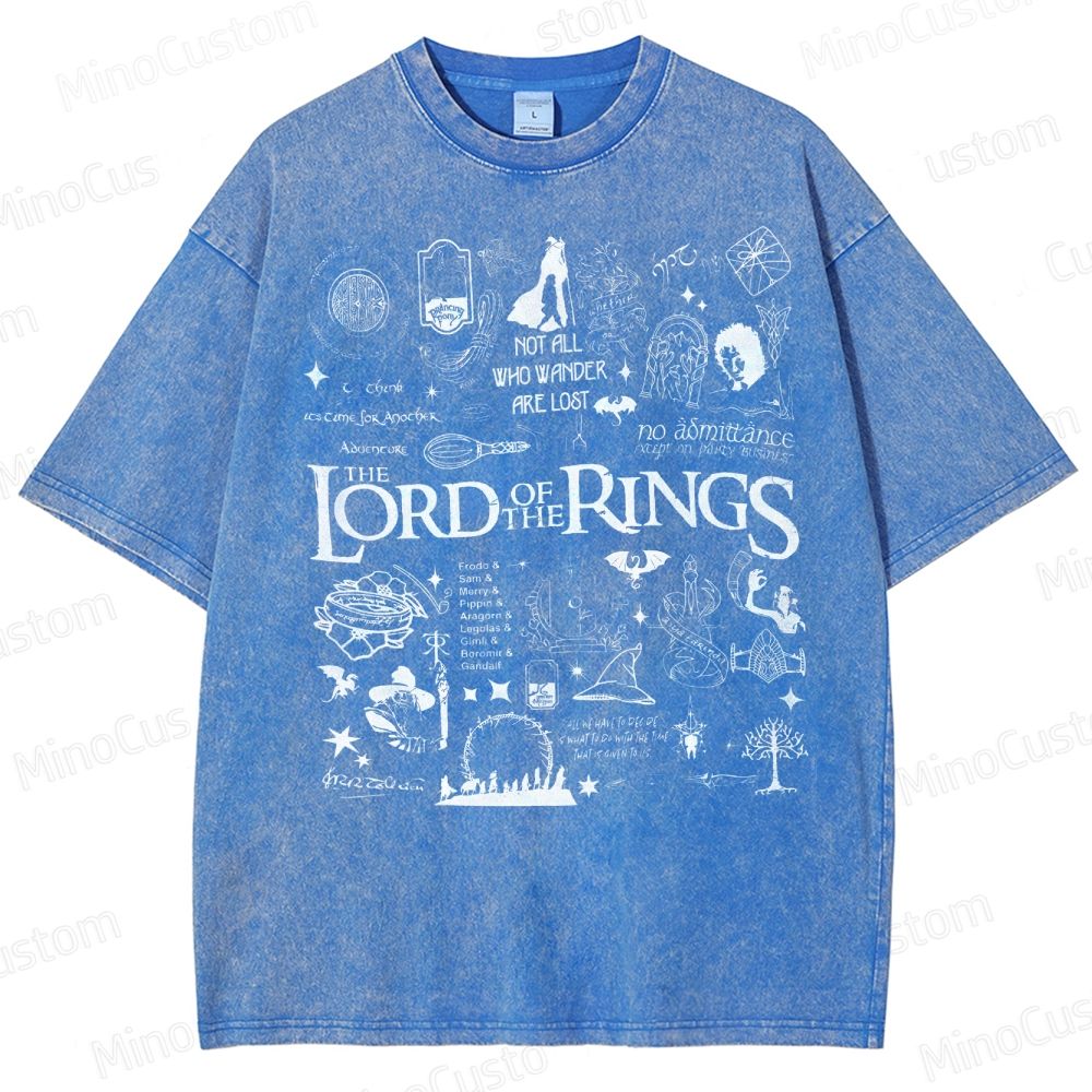 Lord of the Rings Collage Washed T-Shirt 