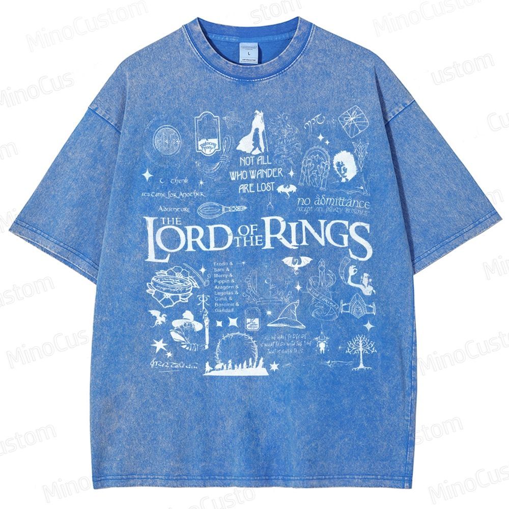 Lord of the Rings Collage Washed T-Shirt 