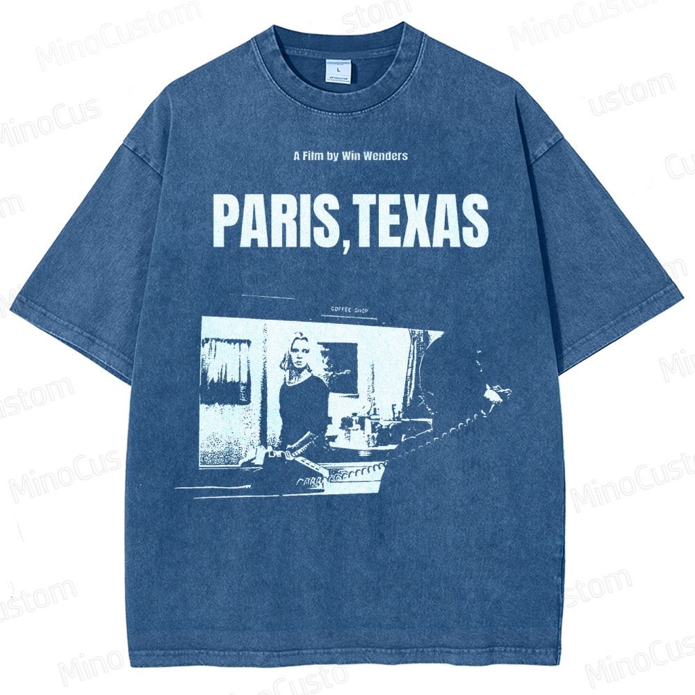 Wim Wenders Retro Film  Washed T-Shirt 