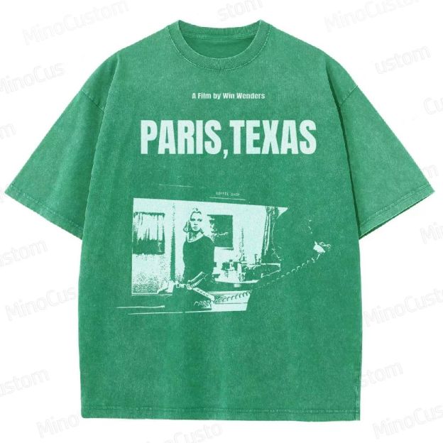 Wim Wenders Retro Film  Washed T-Shirt 