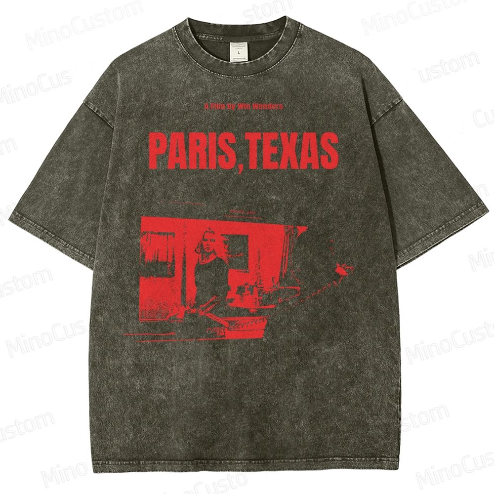 Wim Wenders Retro Film  Washed T-Shirt 