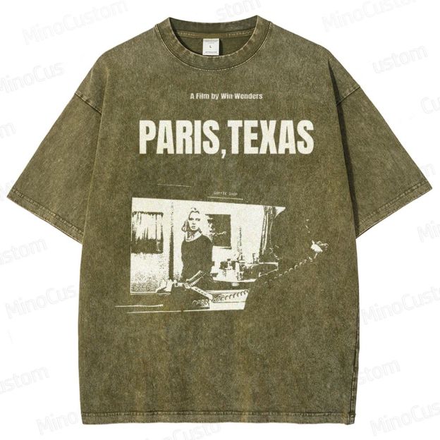 Wim Wenders Retro Film  Washed T-Shirt 