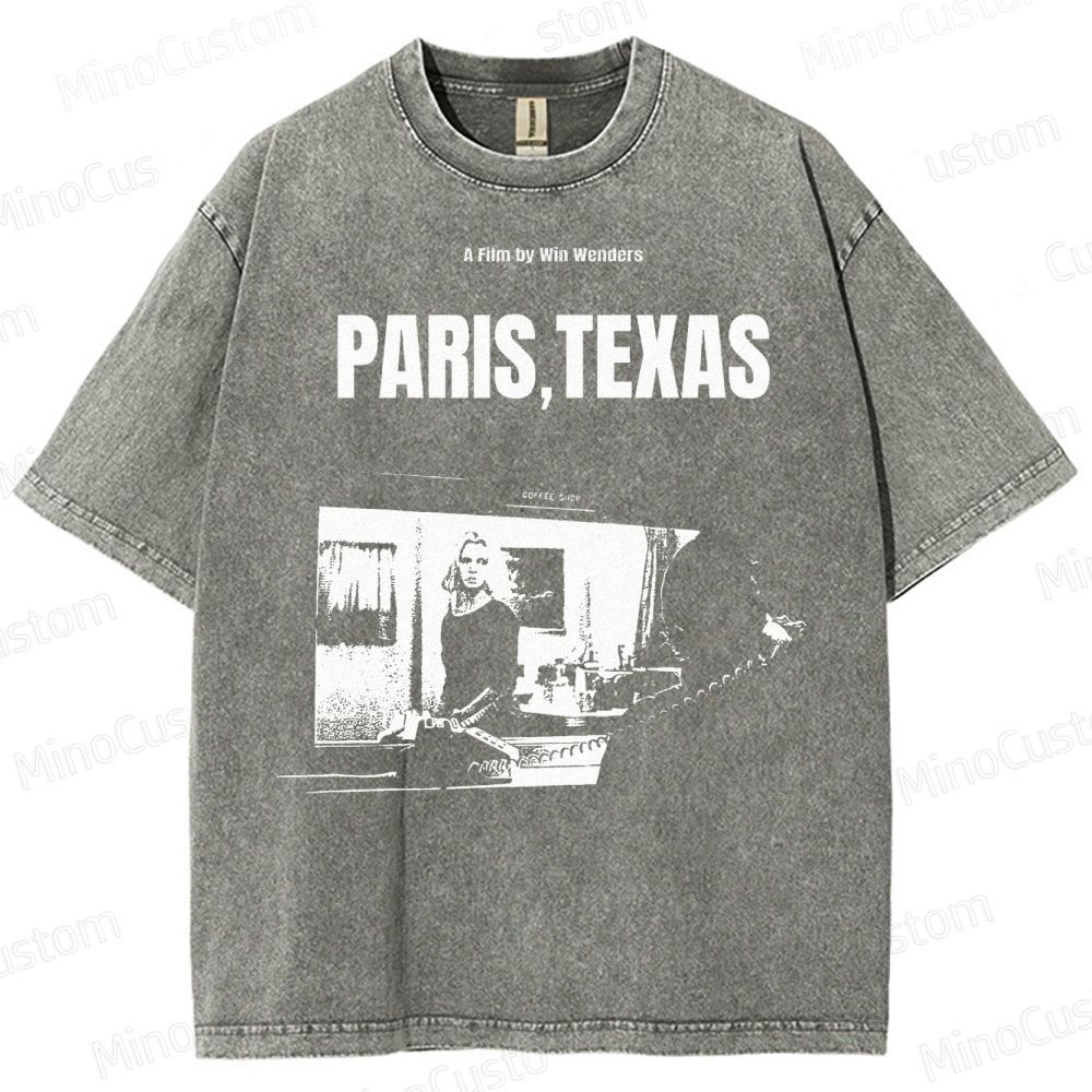 Wim Wenders Retro Film  Washed T-Shirt 