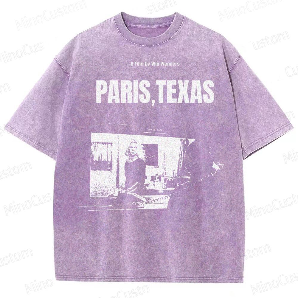 Wim Wenders Retro Film  Washed T-Shirt 