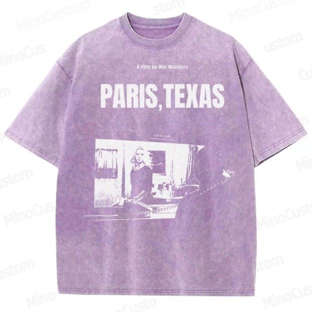 Wim Wenders Retro Film  Washed T-Shirt 