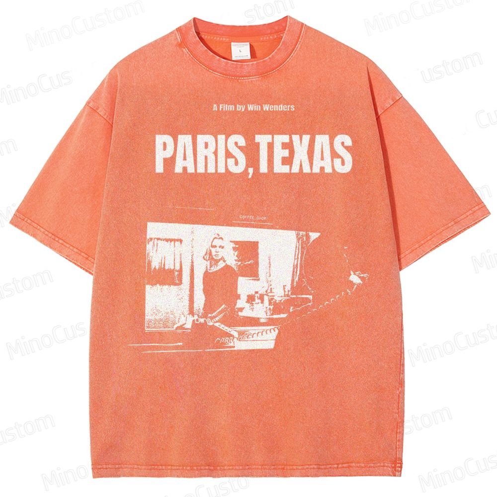 Wim Wenders Retro Film  Washed T-Shirt 