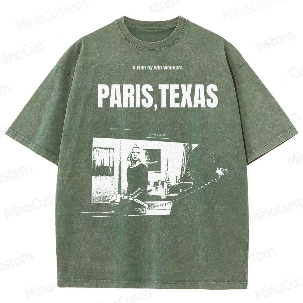 Wim Wenders Retro Film  Washed T-Shirt 