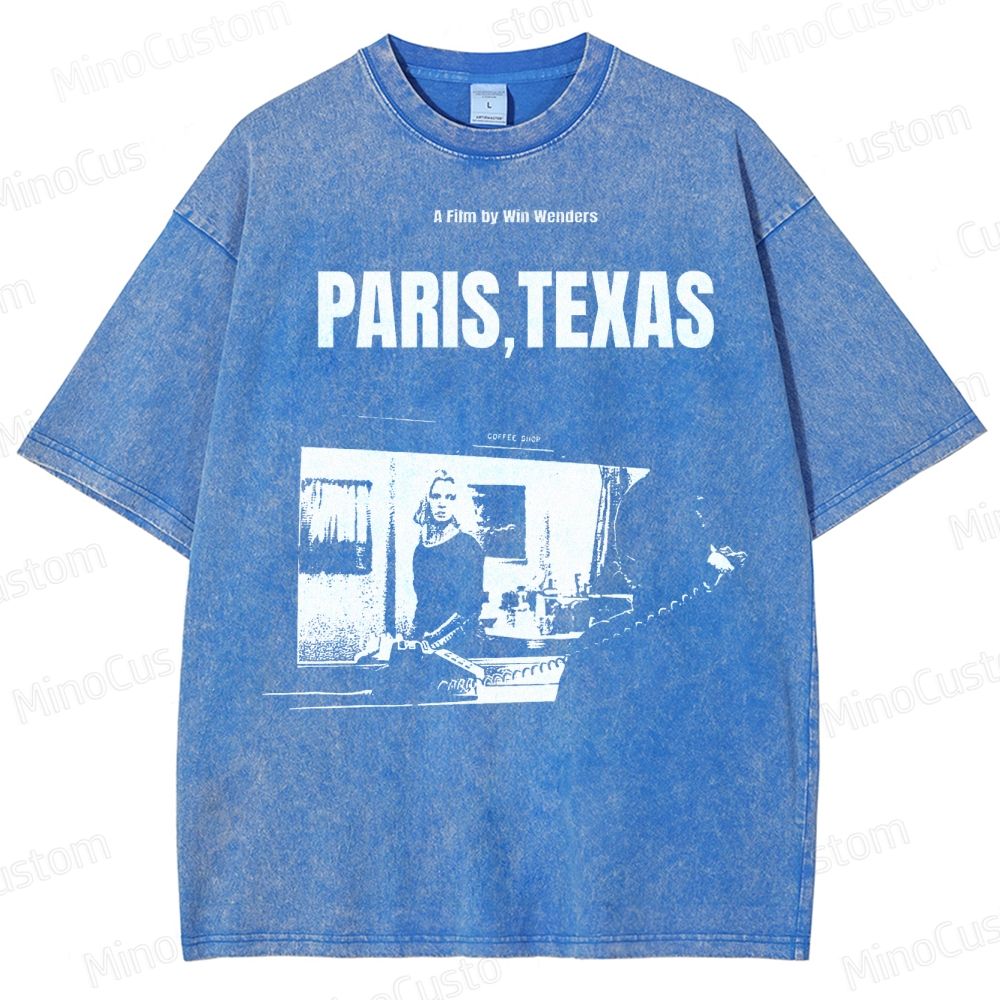 Wim Wenders Retro Film  Washed T-Shirt 